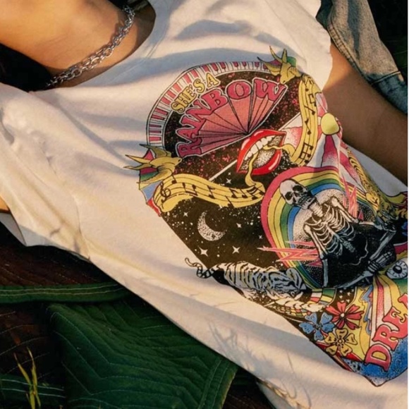 055 She's a Rainbow in Dreamland Graphic short sleeve tee - Picture 4 of 5